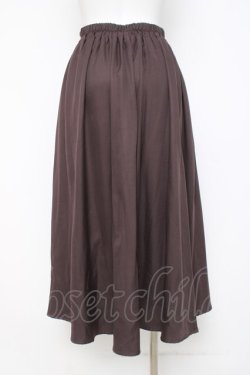 画像2: axes femme / ジップフリルスカート F 茶 Y-26-03-26-086-AX-SK-SZ-ZY