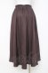 画像2: axes femme / ジップフリルスカート F 茶 Y-26-03-26-086-AX-SK-SZ-ZY (2)
