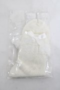 axes femme kawaii / 透かしレースアップ柄ソックス  白 Y-26-03-26-011-AX-ZA-SZ-ZY