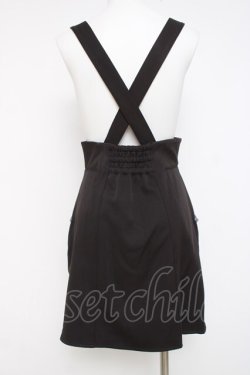 画像3: axes femme POETIQUE / ファスナーデザインサス付スカート M 黒 Y-26-03-26-091-AX-SK-SZ-ZY