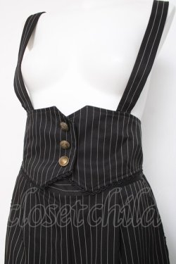 画像2: axes femme POETIQUE / ストライプサス付きパンツ M 黒 Y-26-03-26-093-AX-PA-SZ-ZY