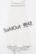 axes femme POETIQUE / パイピングバックフリルスカート M 生成り Y-26-03-26-094-AX-SK-SZ-ZY