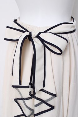 画像3: axes femme POETIQUE / パイピングバックフリルスカート M 生成り Y-26-03-26-094-AX-SK-SZ-ZY