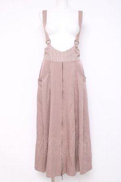 画像1: axes femme POETIQUE / ２ｗａｙデザインサス付パンツ M ベージュ Y-26-03-26-095-AX-SK-SZ-ZY