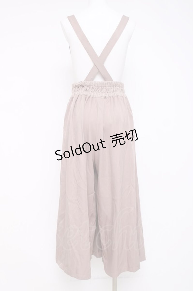 画像3: axes femme POETIQUE / ２ｗａｙデザインサス付パンツ M ベージュ Y-26-03-26-095-AX-SK-SZ-ZI (3)