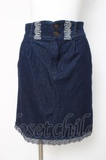 画像1: axes femme / バックリボンタイトスカート M インディゴ Y-26-03-26-096-AX-SK-SZ-ZI (1)