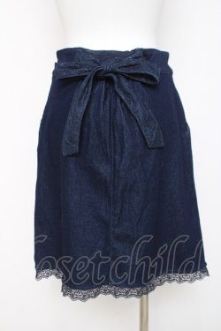 画像2: axes femme / バックリボンタイトスカート M インディゴ Y-26-03-26-096-AX-SK-SZ-ZY