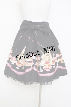 画像2: Ank Rouge / Bears cakeスカート M 黒 Y-26-03-26-097-CA-SK-SZ-ZY