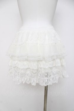 画像2: Fickle Bebe / ミックスレースショートパンツ F 白 Y-26-03-26-098-0-PA-SZ-ZY