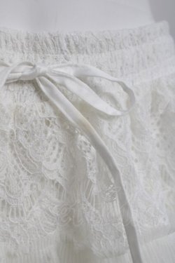 画像3: Fickle Bebe / ミックスレースショートパンツ F 白 Y-26-03-26-098-0-PA-SZ-ZY