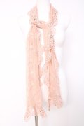 axes femme / お花レーススカーフ  淡ピンク Y-26-03-26-017-AX-ZA-SZ-ZY