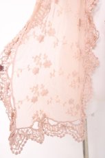 画像2: axes femme / お花レーススカーフ  淡ピンク Y-26-03-26-017-AX-ZA-SZ-ZY (2)