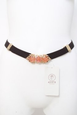 画像2: axes femme / オーロラローズ細ゴムベルト  ゴールド Y-26-03-26-022-AX-ZA-SZ-ZY