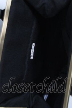 画像3: axes femme / 薔薇型押しがま口バッグ  黒 Y-26-03-26-027-AX-BG-SZ-ZY