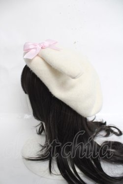 画像2: Nile Perch / うさぎさんベレー帽  アイボリー Y-26-03-26-029-LO-ZA-SZ-ZY