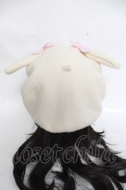 画像3: Nile Perch / うさぎさんベレー帽  アイボリー Y-26-03-26-029-LO-ZA-SZ-ZY