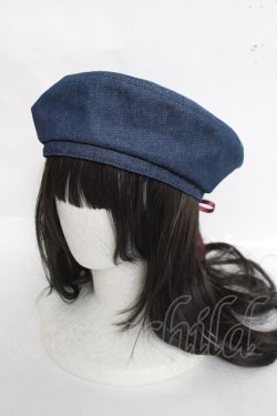 画像2: axes femme / レースアップデニムベレー  インディゴ Y-26-03-26-032-AX-AC-SZ-ZY