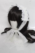 marcHenTica / Arboralis Frillヘッドドレス  白 Y-26-03-26-035-LO-AC-SZ-ZY