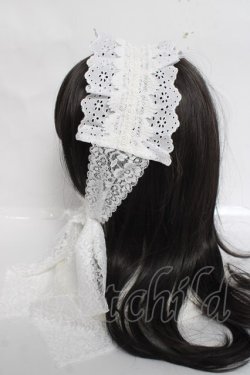 画像2: marcHenTica / Arboralis Frillヘッドドレス  白 Y-26-03-26-035-LO-AC-SZ-ZY
