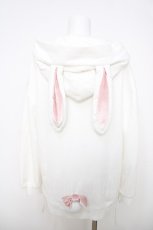 画像2: Secret Honey / スピンドルうさ耳パーカー 2 白 Y-26-03-28-049-CA-TO-SZ-ZY (2)