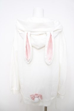 画像2: Secret Honey / スピンドルうさ耳パーカー 2 白 Y-26-03-28-049-CA-TO-SZ-ZY