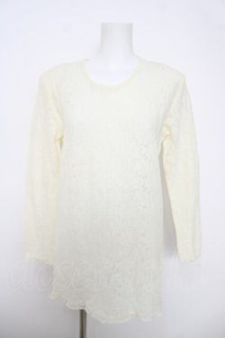 画像1: INGEBORG / 総レースロングトップス  アイボリー Y-26-03-28-050-LO-TO-SZ-ZY