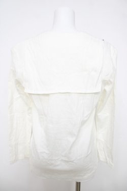 画像2: INGEBORG / リボンスカーフptセーラー衿カットソー  オフ Y-26-03-28-051-LO-BL-SZ-ZY