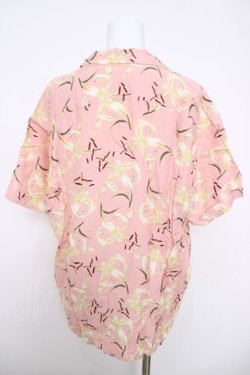 画像2: INGEBORG / ゆり柄半袖シャツ F ピンク Y-26-03-28-064-LO-BL-SZ-ZY