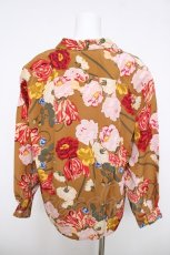 画像2: INGEBORG / フラワー柄長袖シャツ F ブラウン Y-26-03-28-067-LO-BL-SZ-ZY (2)