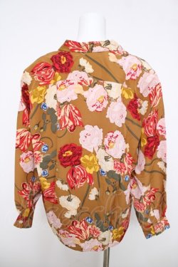 画像2: INGEBORG / フラワー柄長袖シャツ F ブラウン Y-26-03-28-067-LO-BL-SZ-ZY