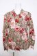 画像1: INGEBORG / カメリアペイズリー総柄シャツブラウス F 赤 Y-26-03-28-069-LO-OP-SZ-ZY (1)