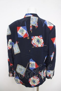 画像2: INGEBORG / 旗柄ジャケット  紺 Y-26-03-28-073-LO-TO-SZ-ZY