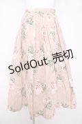 INGEBORG / バラ柄スカート  ピンク Y-26-03-28-078-LO-SK-SZ-ZY