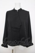 axes femme / プチハイネックブラウス M 黒 Y-26-03-28-013-AX-BL-SZ-ZY