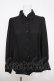 画像1: axes femme / レースケープ風リボン付きブラウス M 黒 Y-26-03-28-015-AX-BL-SZ-ZY (1)