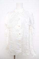 画像1: axes femme POETIQUE / ボウタイ付オフショルブラウス M 白 Y-26-03-28-023-AX-BL-SZ-ZI (1)