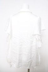 画像2: axes femme POETIQUE / ボウタイ付オフショルブラウス M 白 Y-26-03-28-023-AX-BL-SZ-ZI (2)