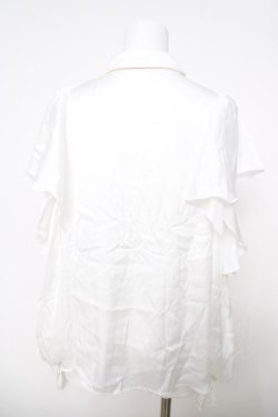 画像2: axes femme POETIQUE / ボウタイ付オフショルブラウス M 白 Y-26-03-28-023-AX-BL-SZ-ZY