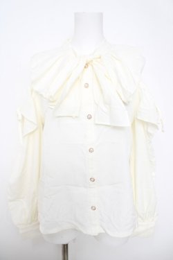 画像1: axes femme POETIQUE / 2wayオフショルブラウス M 生成り Y-26-03-28-024-AX-BL-SZ-ZY