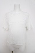 axes femme / パッチワークメロートップス F 白 Y-26-03-28-030-AX-TO-SZ-ZY