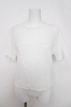 画像1: axes femme / パッチワークメロートップス F 白 Y-26-03-28-030-AX-TO-SZ-ZY