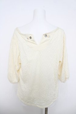 画像2: axes femme / ふくれジャガードトップス M 生成り Y-26-03-28-032-AX-TO-SZ-ZY