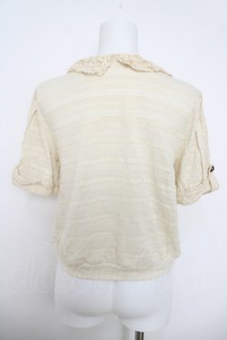 画像2: axes femme / 衿付ジップアップカーディガ M 生成り Y-26-03-28-033-AX-TO-SZ-ZY