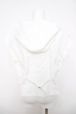 画像2: axes femme / フード付ミリタリー風ベスト F 白 Y-26-03-28-037-AX-TO-SZ-ZY