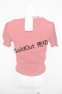 画像2: Emily Temple cute / プチリボン付ニットカーディガン  赤 Y-26-03-30-050-ET-TO-SZ-ZY