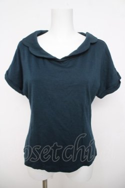 画像1: an another angelus / スカラップ衿フレンチスリーブT F グリーン Y-26-03-30-051-CA-TO-SZ-ZY