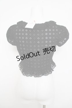 画像2: Emily Temple cute / 水玉カットレースボレロ  黒 Y-26-03-30-055-ET-TO-SZ-ZY