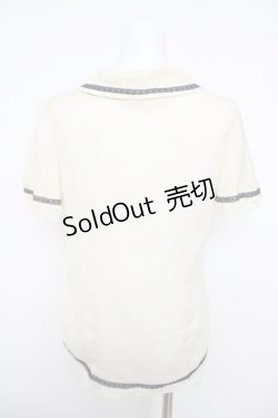 画像2: axes femme / タイ付きバイカラーレースブラウス  生成り Y-26-03-30-005-AX-TO-SZ-ZY