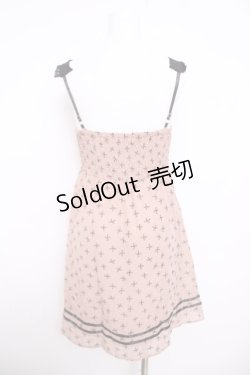 画像2: axes femme / リボン柄フロッキーチュニ  ピンク Y-26-03-30-058-AX-OP-SZ-ZY