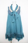 axes femme / ボウタイストライプチュニック M グリーン Y-26-03-30-060-AX-OP-SZ-ZY